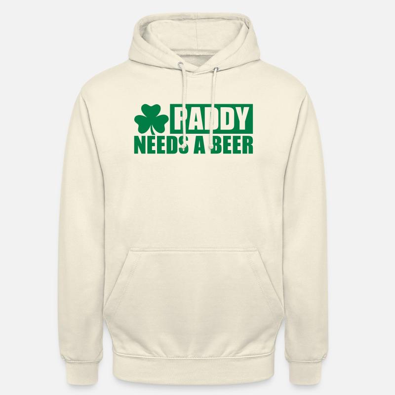 Paddy needs a Beer - Sweat-shirt à capuche unisexe - vanille