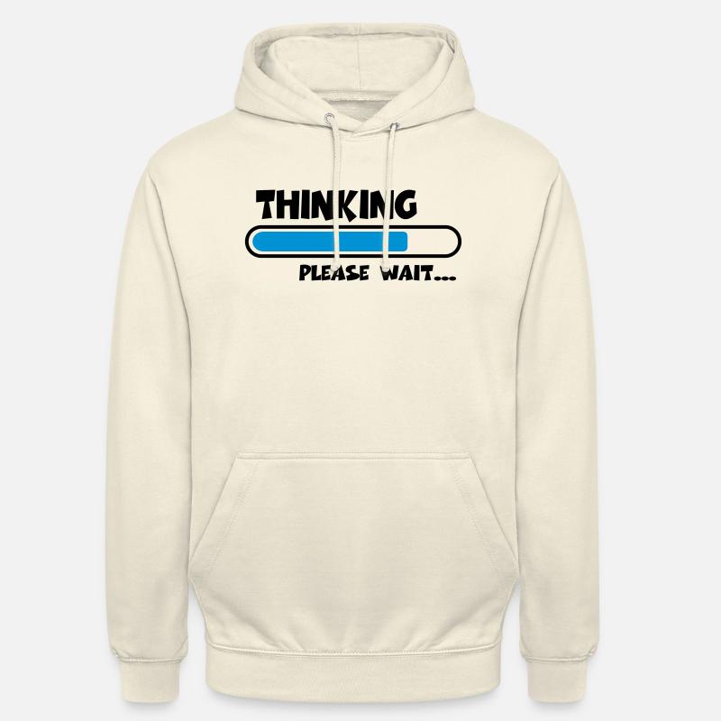 Thinking….please wait... - Sweat-shirt à capuche unisexe - vanille