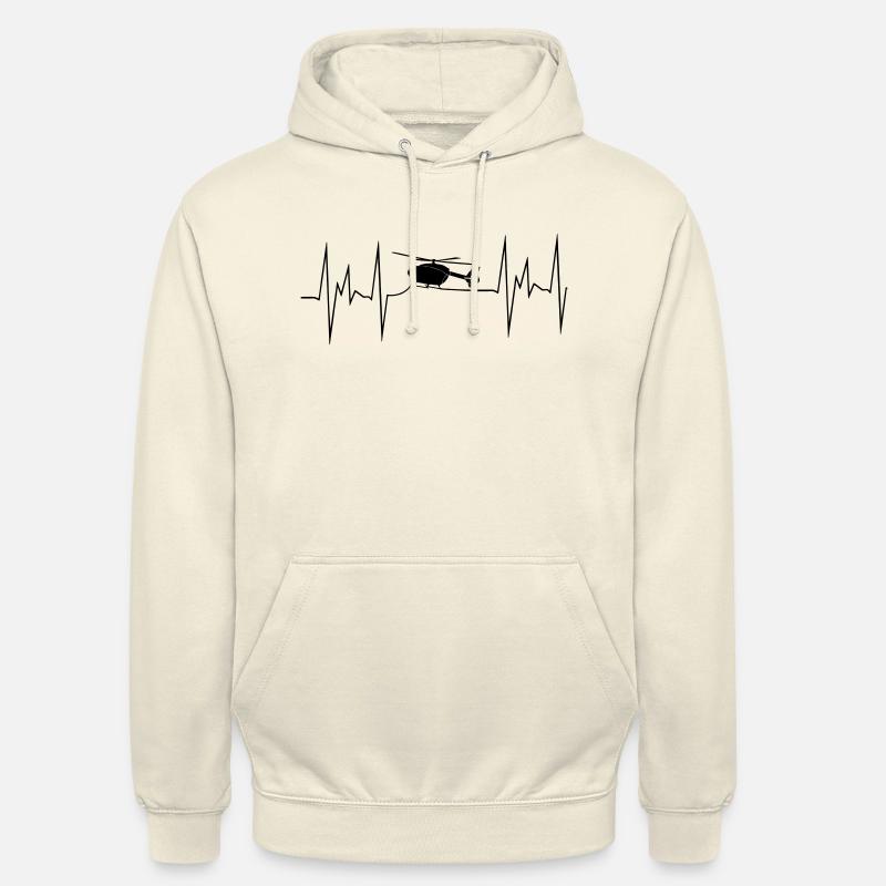 ec145 Hélicoptère Hélicoptère - Sweat-shirt à capuche unisexe - vanille