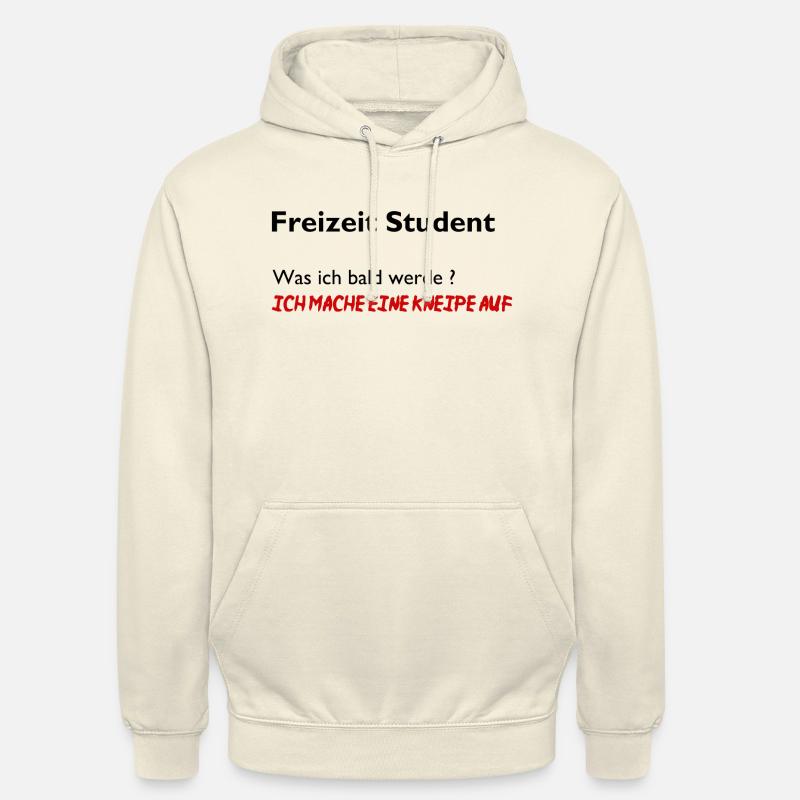 Freizeit Student - Unisex Hoodie - Vanille-Milchshake