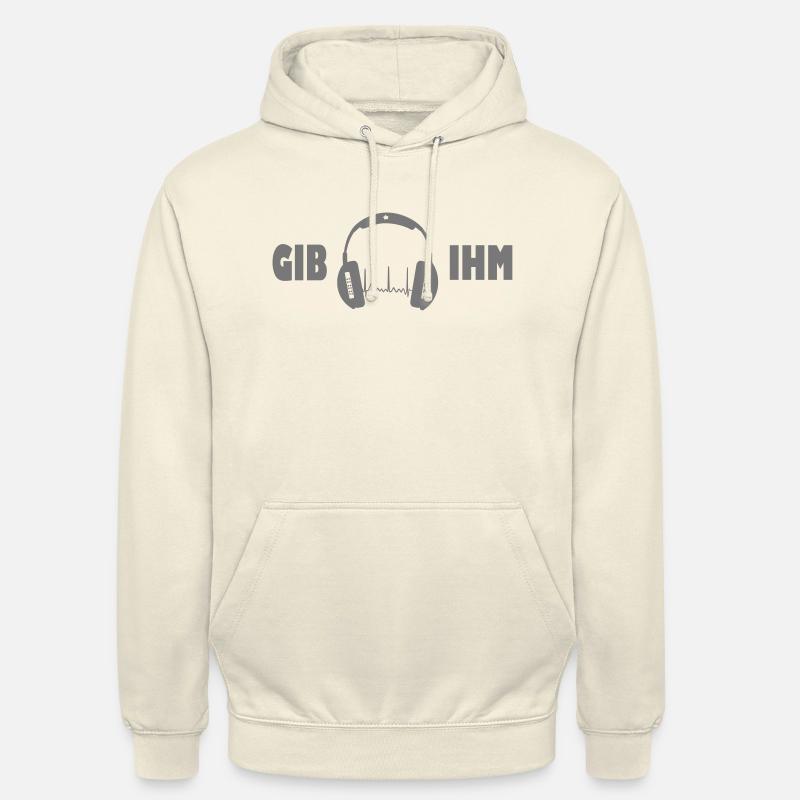 gib ihm kopfhörer exit-shirt - Unisex Hoodie - Vanille-Milchshake