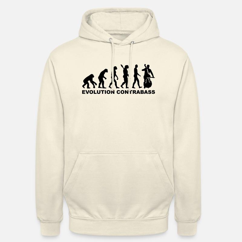 Evolution Contrabass - Sweat-shirt à capuche unisexe - vanille