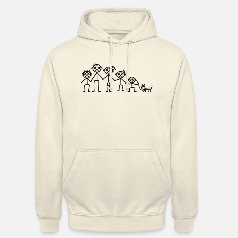 Vater Mutter Kinder - Unisex Hoodie - Vanille-Milchshake