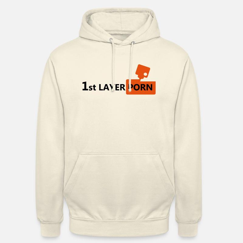 First layer 3D Duck - Sweat-shirt à capuche unisexe - vanille