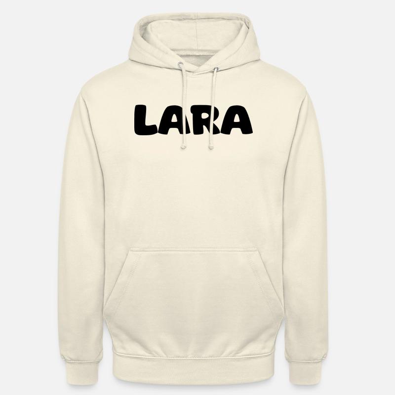 Nom - Lara - Sweat-shirt à capuche unisexe - vanille