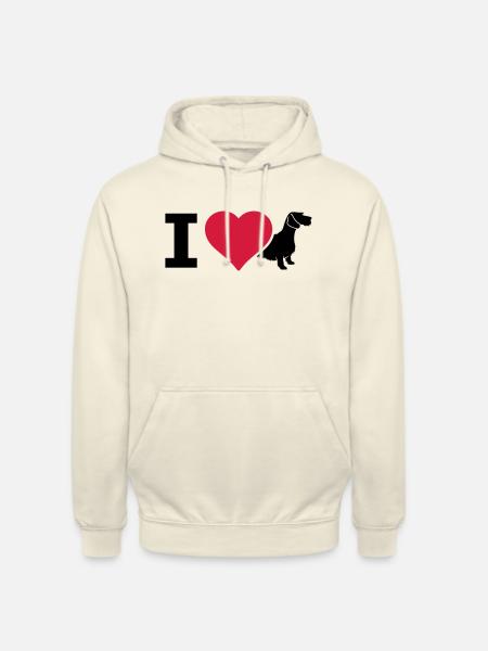 IL Dachshund wire-haired dachshund - Unisex Hoodie - vanilla
