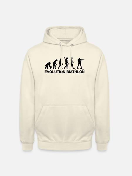 Evolution Biathlon - Unisex Hoodie - Vanille-Milchshake