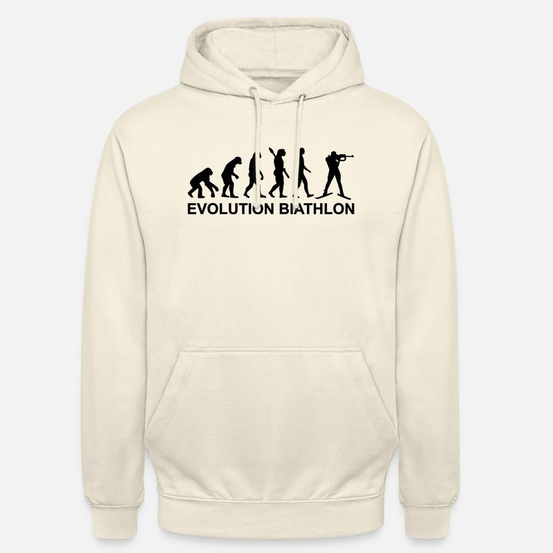Evolution Biathlon - Sweat-shirt à capuche unisexe - vanille