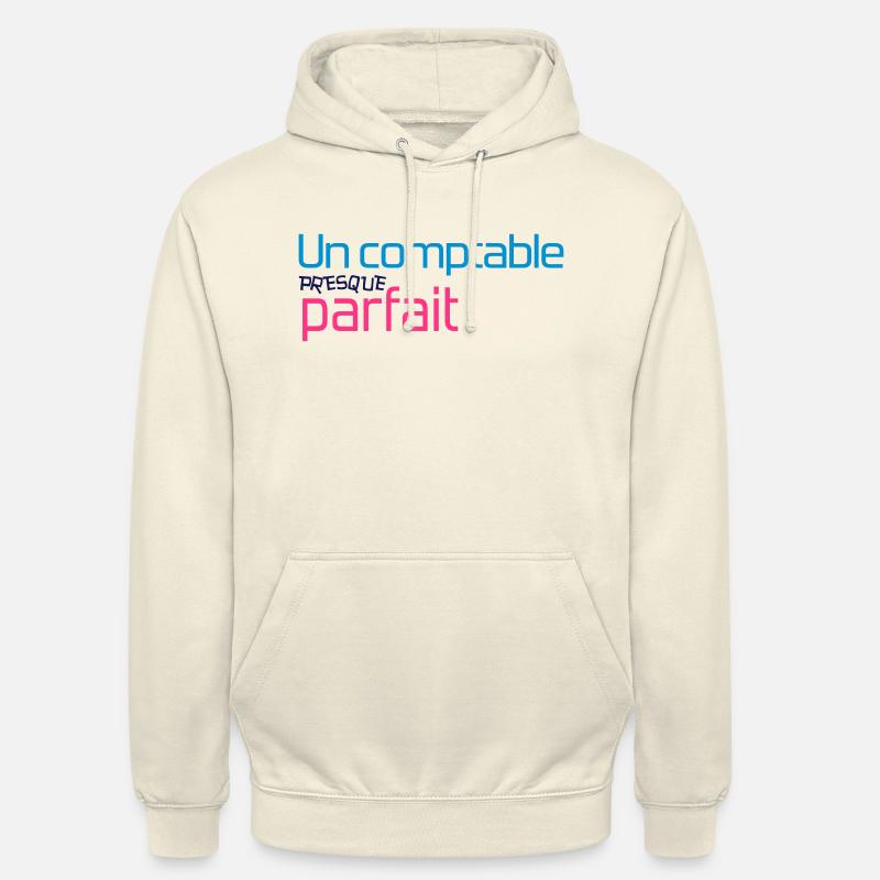 comptable / comptabilité / argent / Finance / Euro - Sweat-shirt à capuche unisexe - vanille
