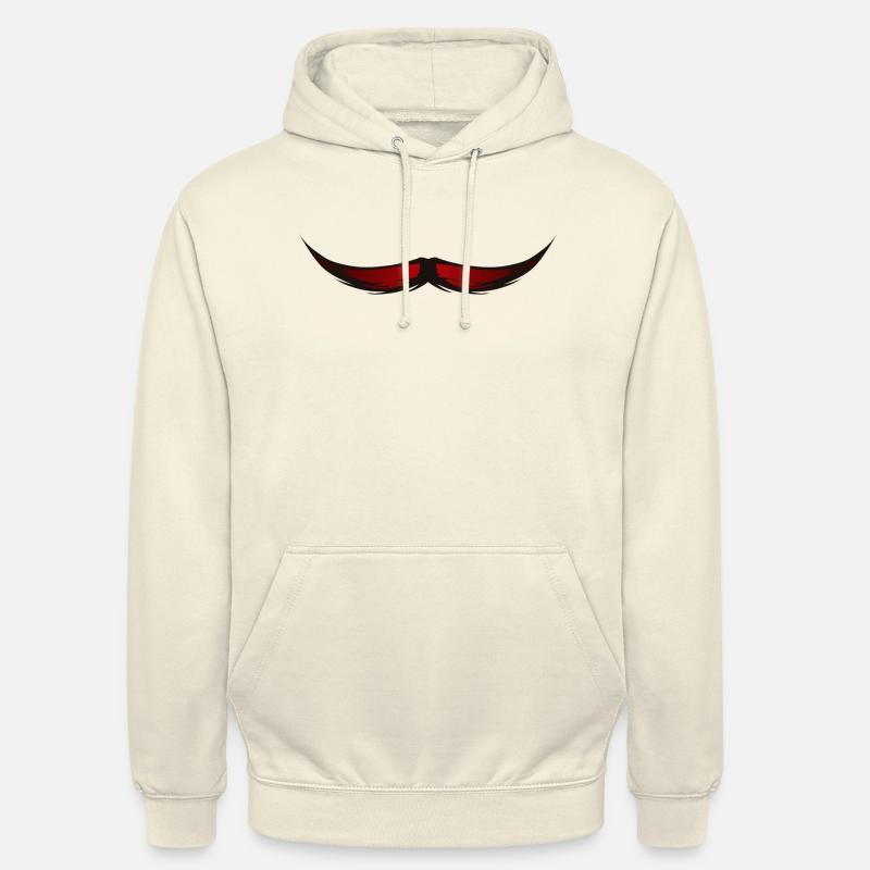 moustache moustachu hipster 610 B - Sweat-shirt à capuche unisexe - vanille