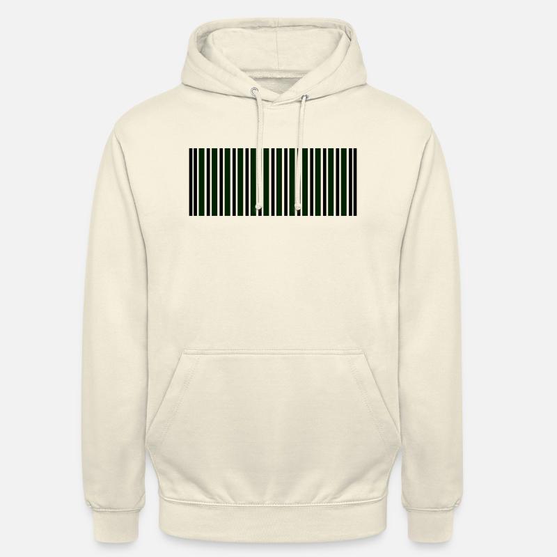 code-barres - Sweat-shirt à capuche unisexe - vanille