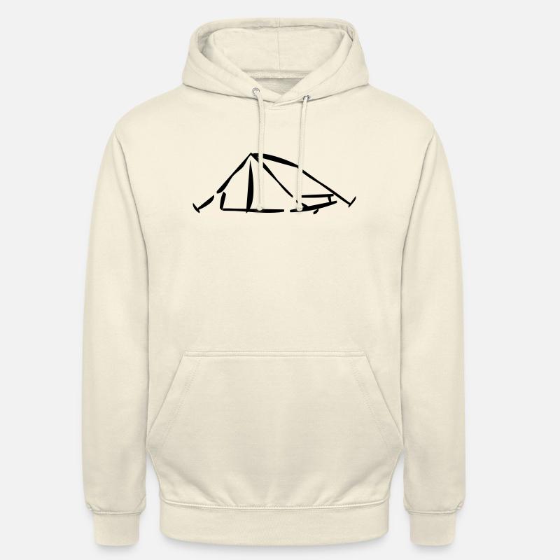 tent_1 - Sweat-shirt à capuche unisexe - vanille