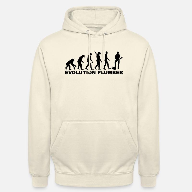 Evolution Plumber - Unisex Hoodie - vanilla