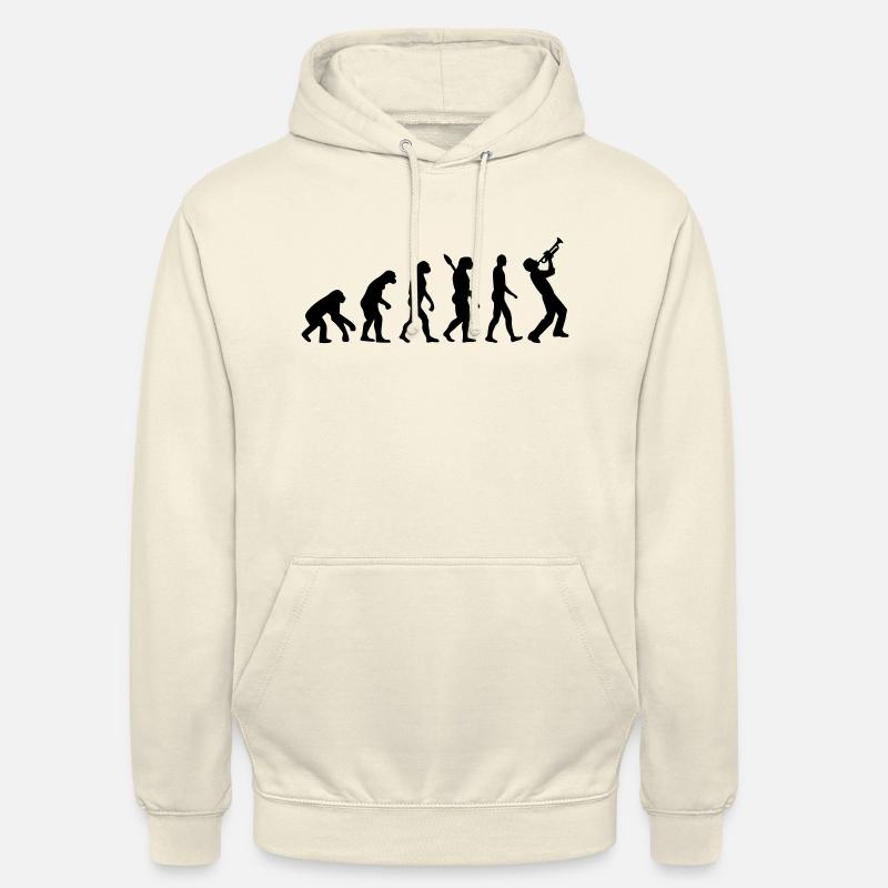 Evolution Trompette - Sweat-shirt à capuche unisexe - vanille