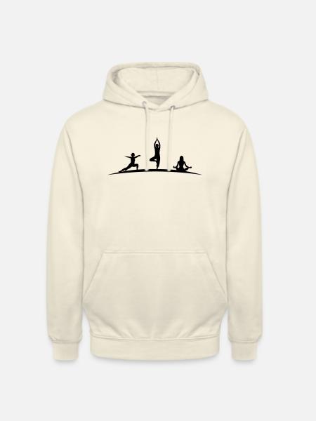 Frauen Yoga - Unisex Hoodie - Vanille-Milchshake