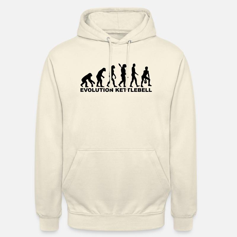 Evolution Kettlebell - Unisex Hoodie - vanilla