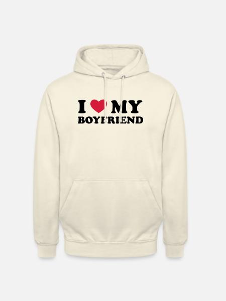 I Love My Boyfriend - Unisex Hoodie - Vanille-Milchshake