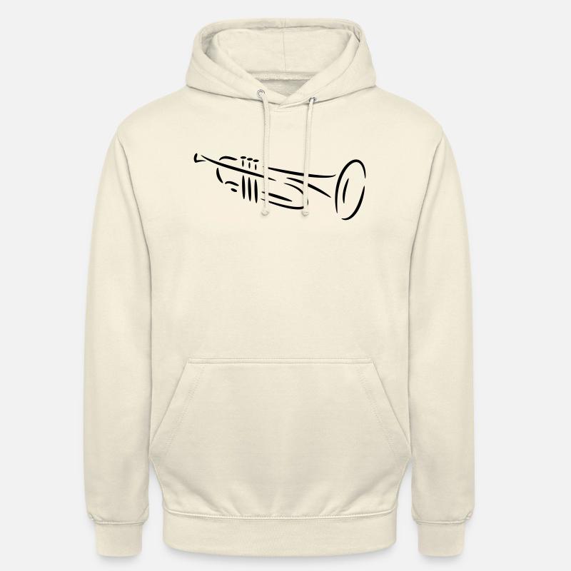 Trompette - Sweat-shirt à capuche unisexe - vanille
