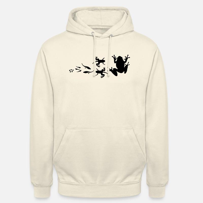 Fröschen_evolution - Unisex Hoodie - Vanille-Milchshake