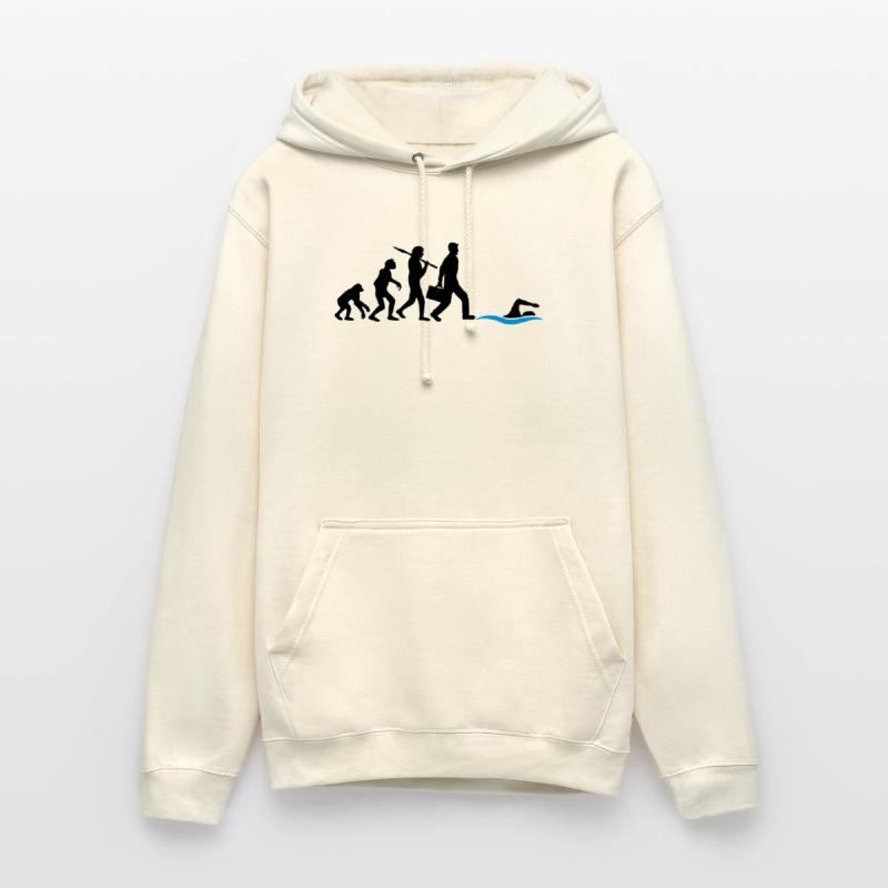 evolution development born to swim logo s Unisex Hoodie