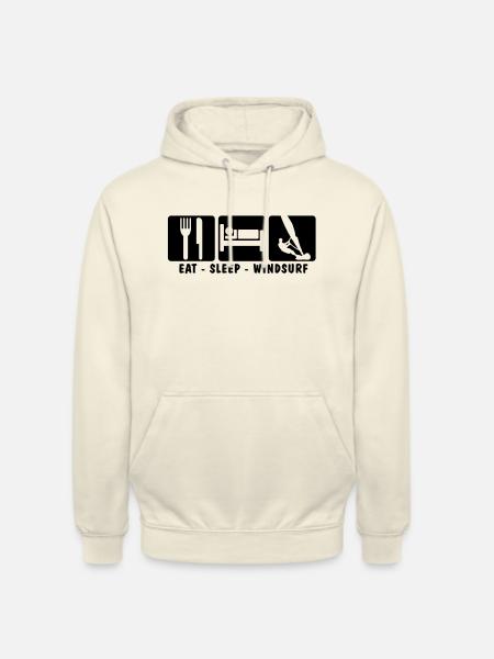 EAT SLEEP WINDSURF 3 - Unisex Hoodie - vanilla