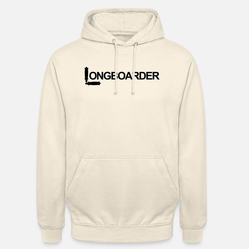 Longboard,longboarder,longboard, planche à roulett - Sweat-shirt à capuche unisexe - vanille