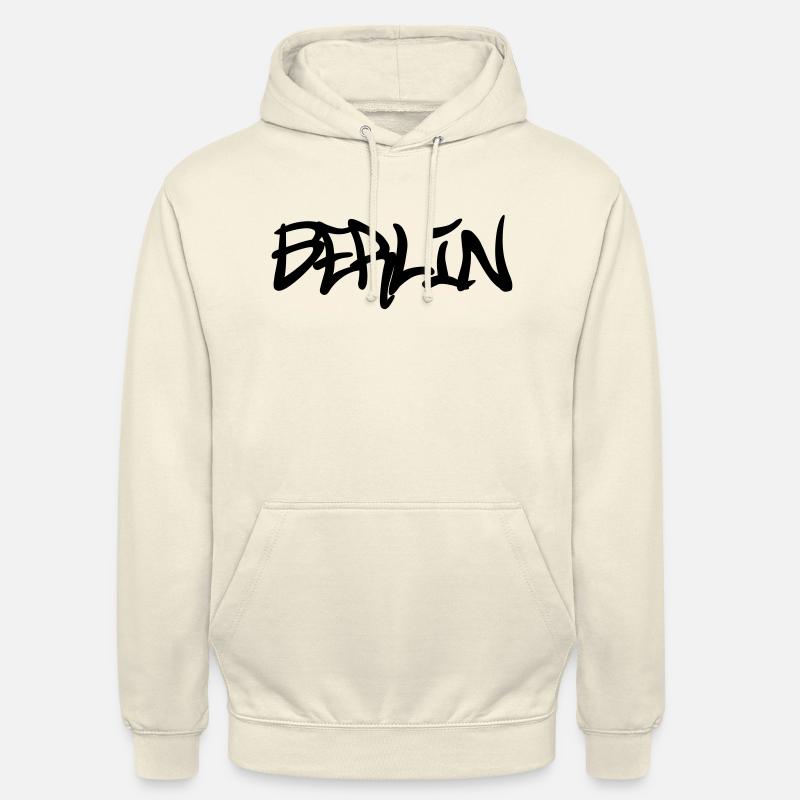 Berlin Graffiti - Sweat-shirt à capuche unisexe - vanille