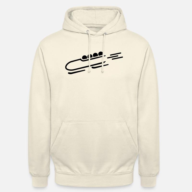 Bobsleigh - Sweat-shirt à capuche unisexe - vanille