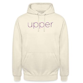 Upper Class upgrade - Purple - Unisex Hoodie - vanilla - Front - Alina (178cm) & Michal (187cm)