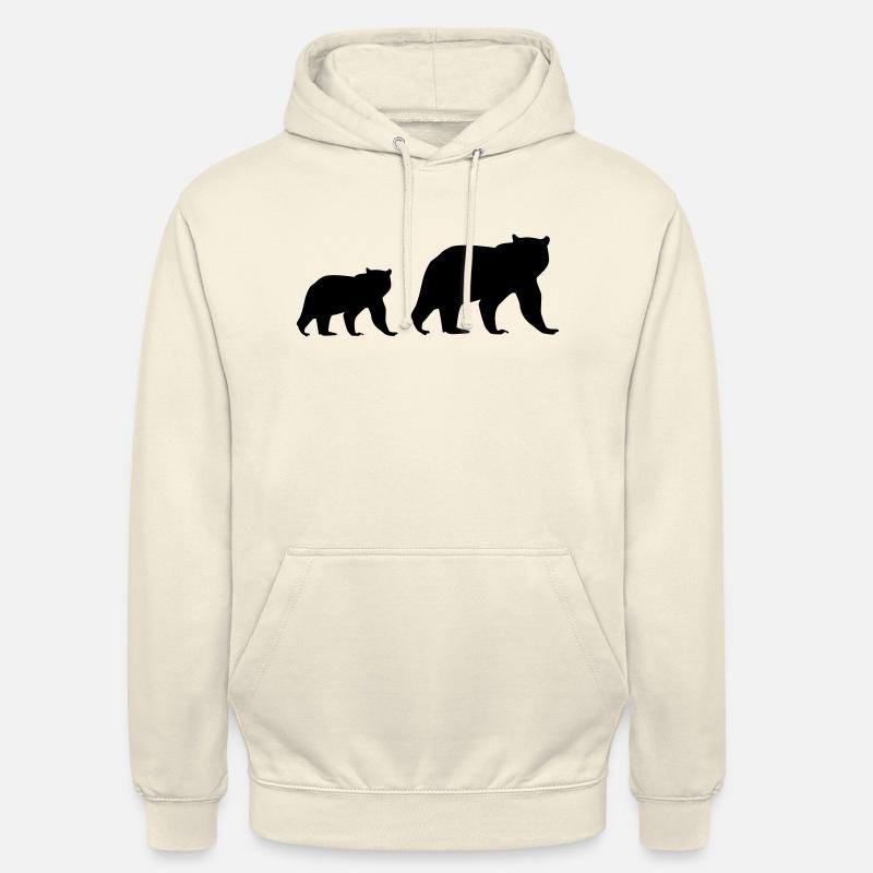 Ours - Sweat-shirt à capuche unisexe - vanille