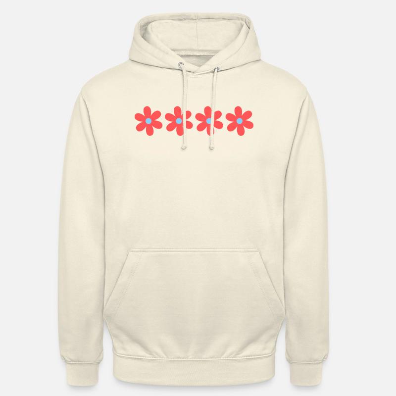 Rosa Gänseblümchenblüten - Unisex Hoodie - Vanille-Milchshake