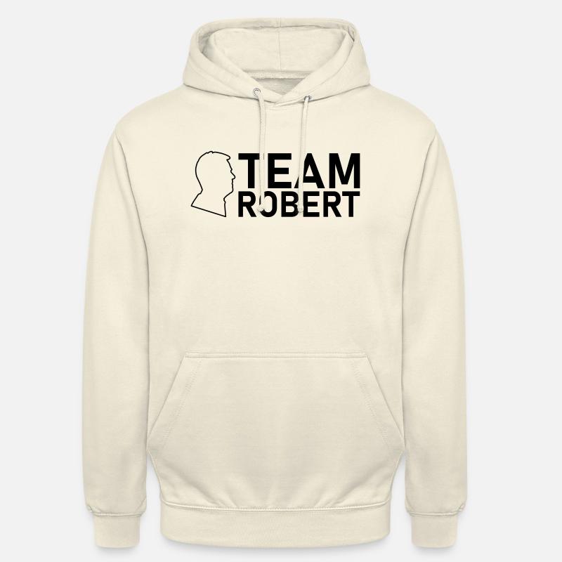team robert kopf schwarz - Unisex Hoodie - Vanille-Milchshake