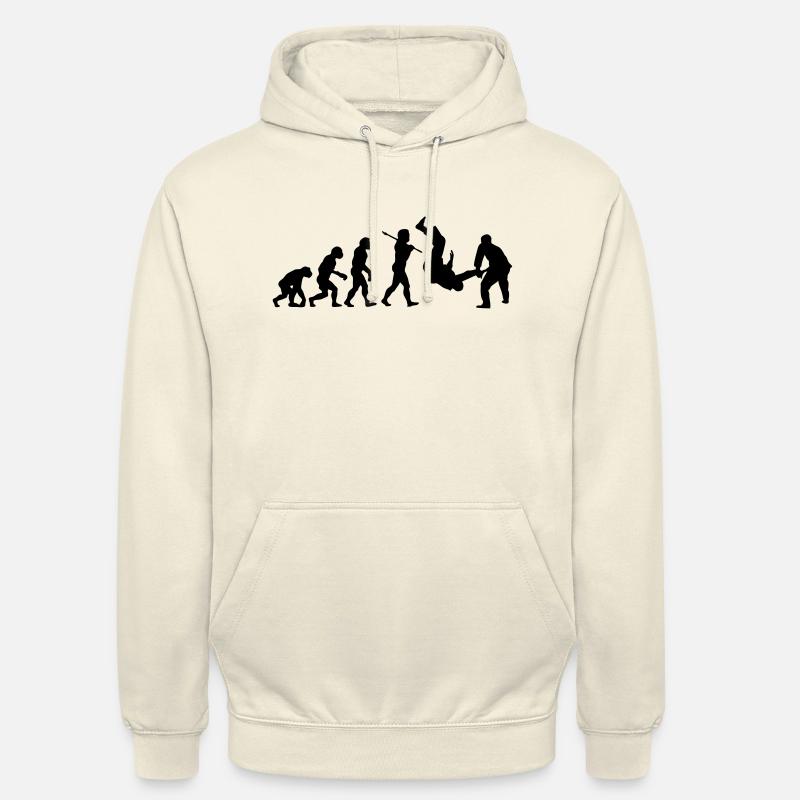 Judo Throw Evolution - Unisex Hoodie - vanilla