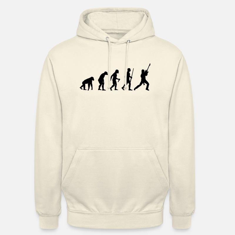 Évolution de l'électroguitare - Sweat-shirt à capuche unisexe - vanille