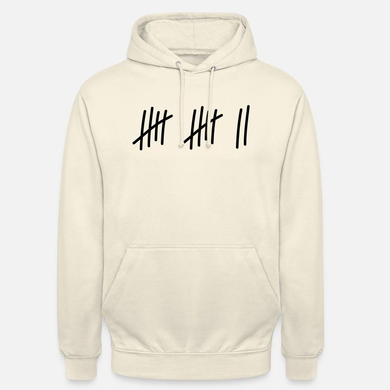 12 coups / / 12 fois / / Anniversaire / / cadeau - Sweat-shirt à capuche unisexe - vanille