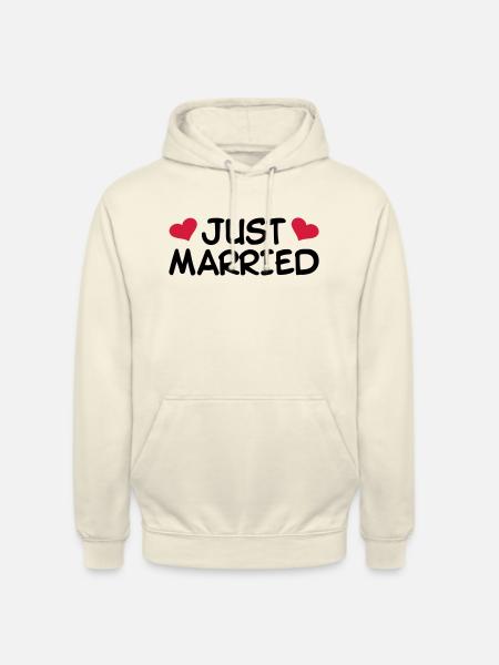 Just Married Wedding - Unisex Hoodie - vanilla