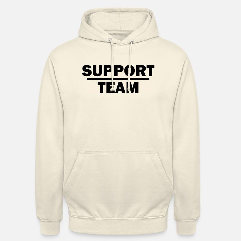 support team - Sweat-shirt à capuche unisexe - vanille