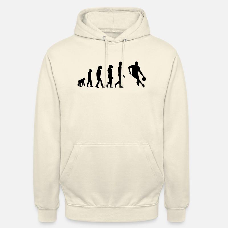basket évolution - Sweat-shirt à capuche unisexe - vanille