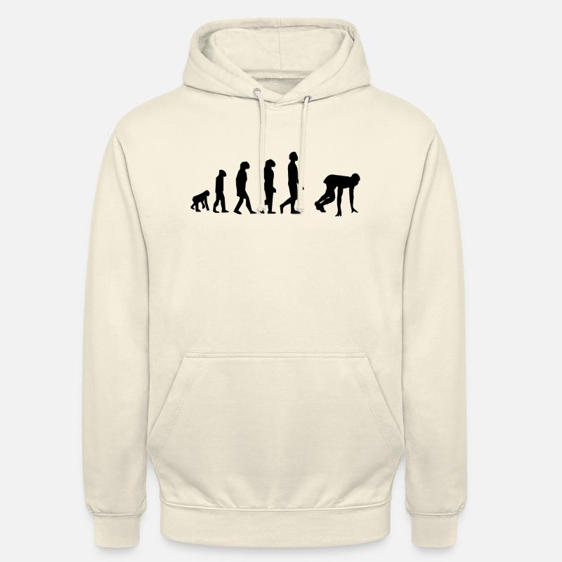 100 mètre évolution - Sweat-shirt à capuche unisexe - vanille