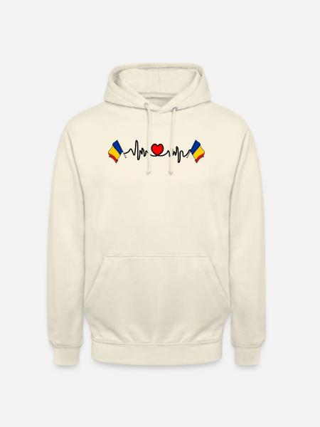 Herzfrequenz-Cardio für Tschad - Unisex Hoodie - Vanille-Milchshake