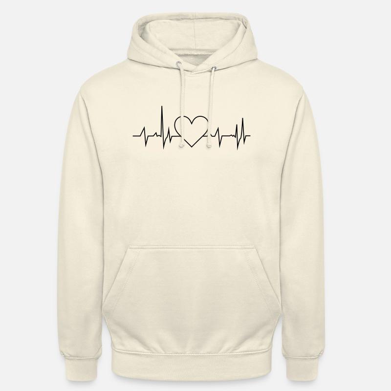 Herz Frequenz - Unisex Hoodie - Vanille-Milchshake