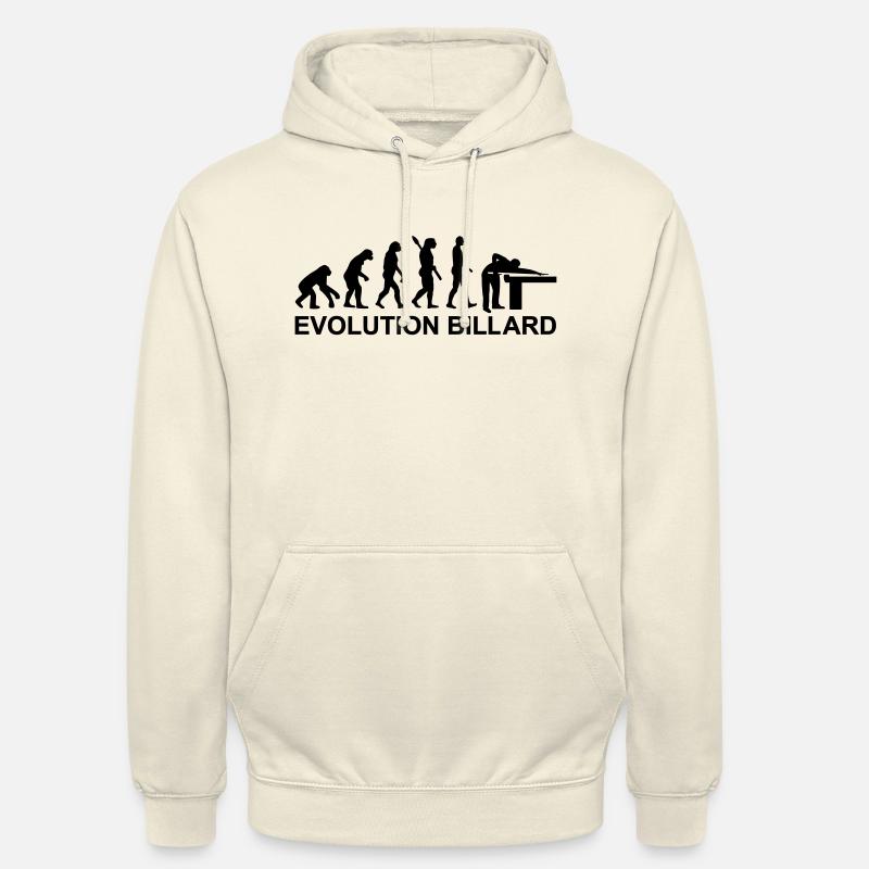 Évolution Billard - Sweat-shirt à capuche unisexe - vanille