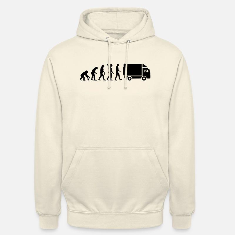 Evolution Camion - Sweat-shirt à capuche unisexe - vanille
