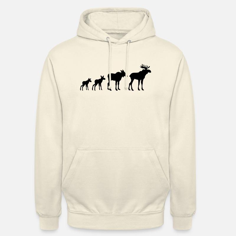 Elk Evolution - Unisex Hoodie - vanilla