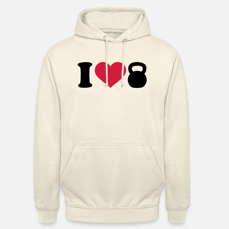 I love Kettlebell - Unisex Hoodie - vanilla