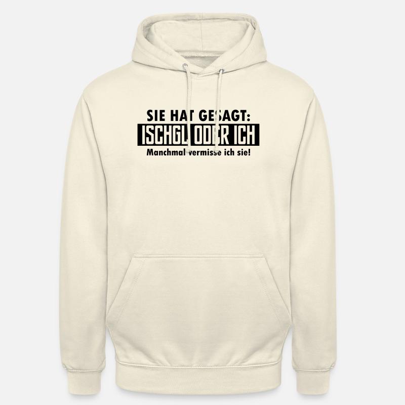 ischgl oder ich - Unisex Hoodie - Vanille-Milchshake