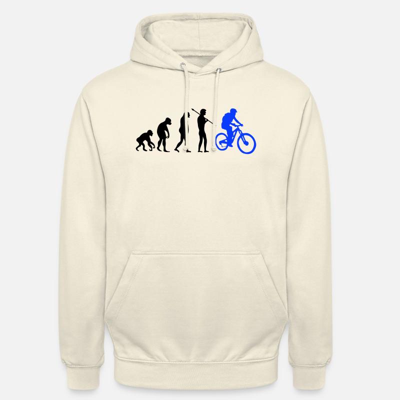 Évolution des motards - Sweat-shirt à capuche unisexe - vanille