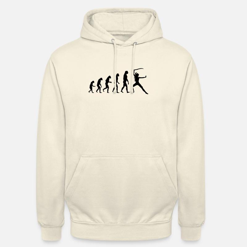 Evolution Schwertkämpferin - Unisex Hoodie - Vanille-Milchshake