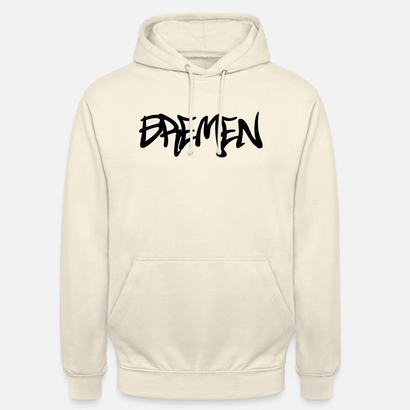 Brême Graffiti - Sweat-shirt à capuche unisexe - vanille