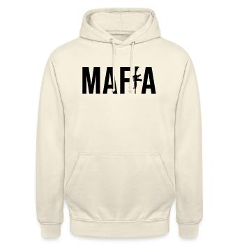 mafia - Unisex Hoodie - Vanille-Milchshake - Vorne - Alina (178cm) & Michal (187cm)